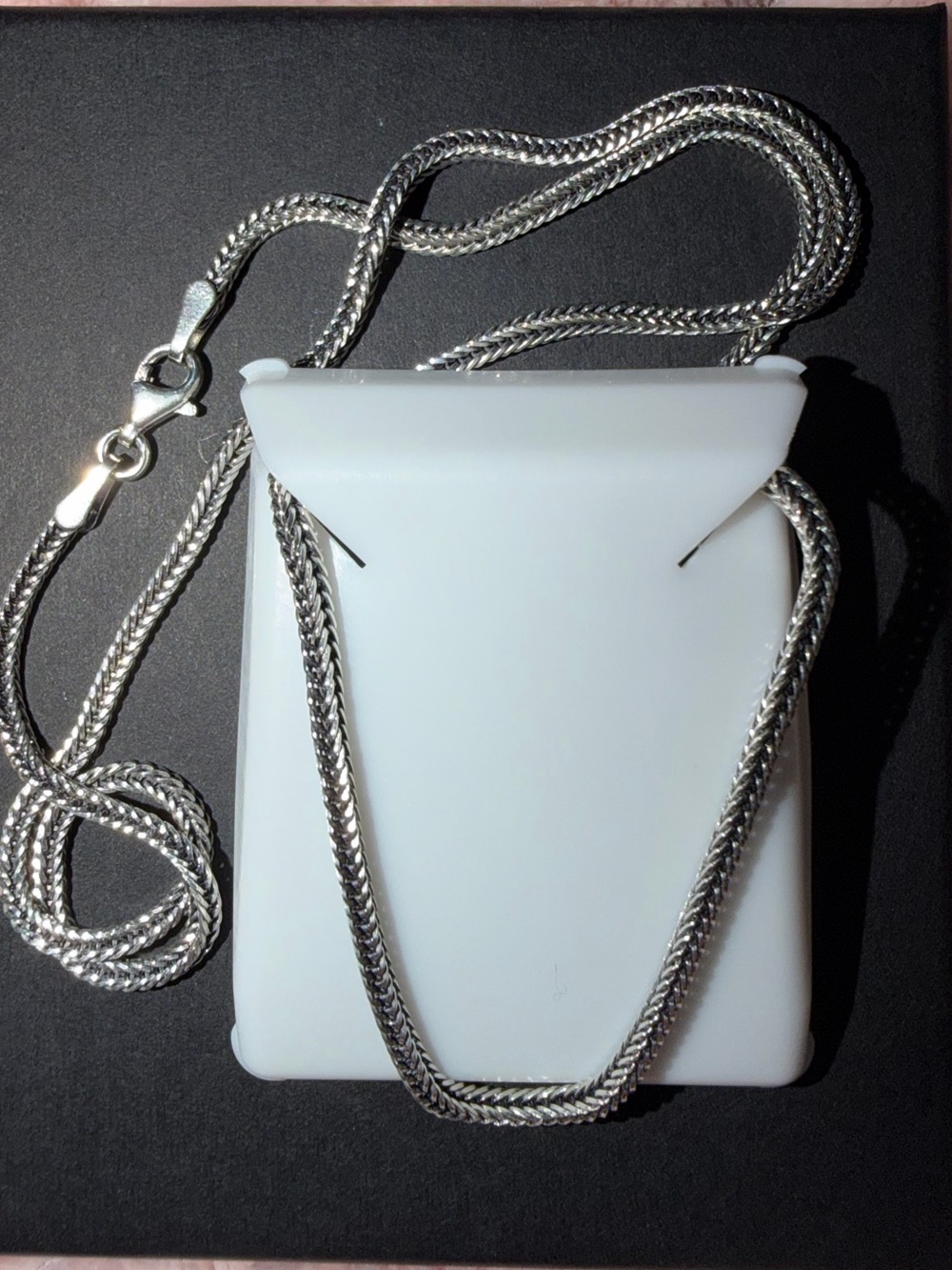 Sterling Silver Foxtail Link Chain Necklace - 22in